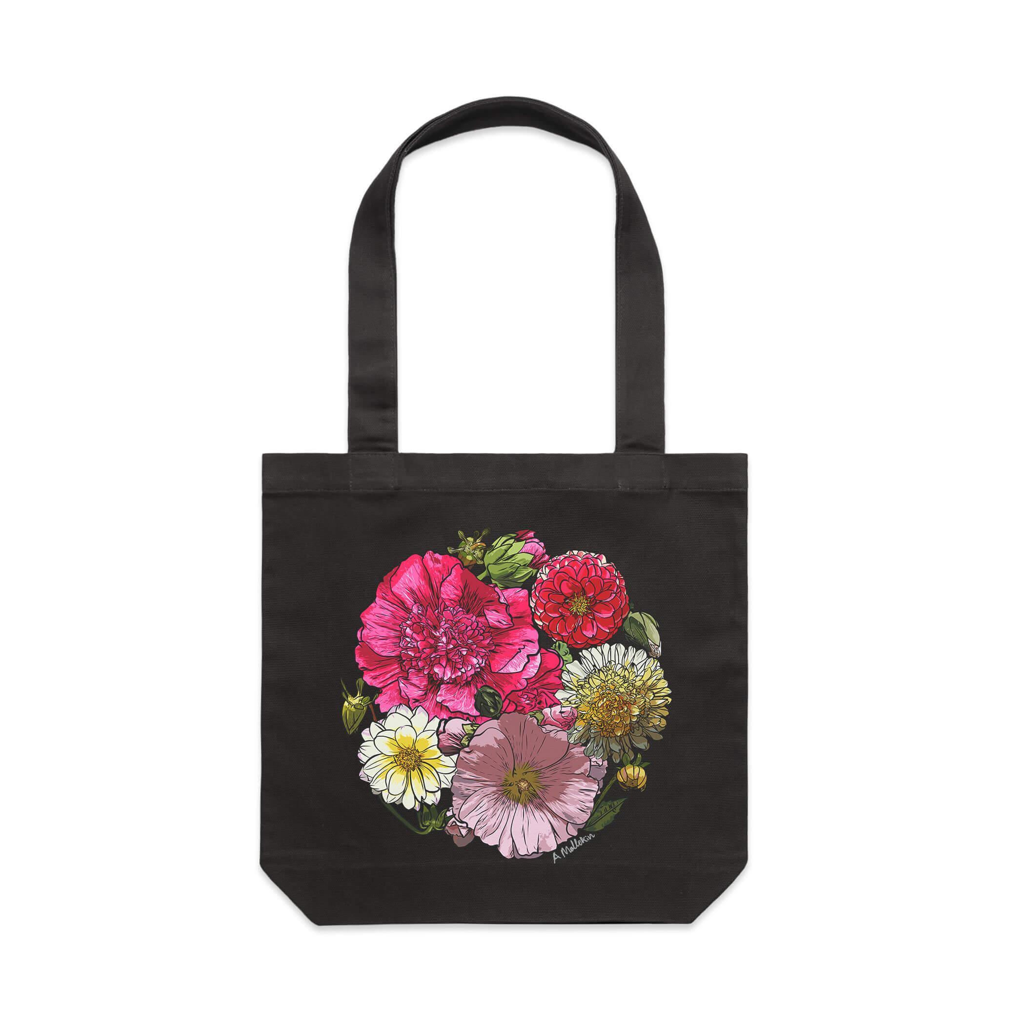 Fossil Jesse Floral Applique Large outlet Canvas Tote Bag