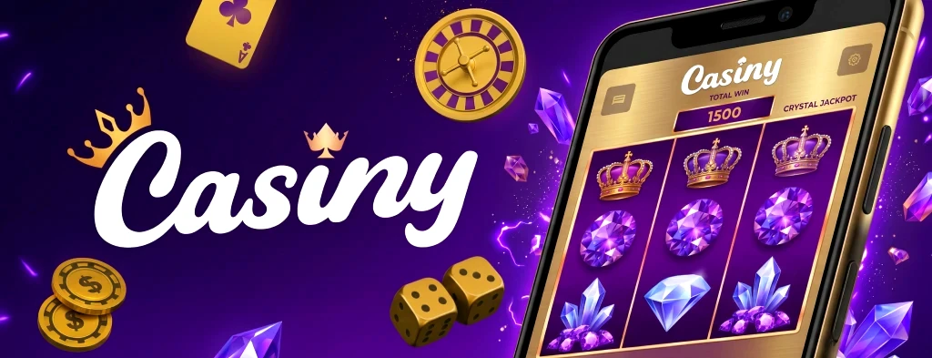Casiny online casino overview screen for Australian players