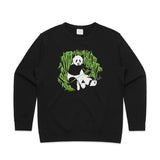 Ebony and Ivory Giant Panda crew - doodlewear