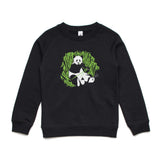 Ebony and Ivory Giant Panda crew - doodlewear