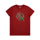 Christmas Eve Party - Kea Bird & Pohutukawa Wreath tee - Christmas t shirts collection 2024