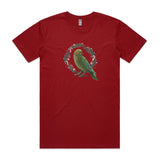 Christmas Eve Party - Kea Bird & Pohutukawa Wreath tee - Christmas t shirts collection 2024