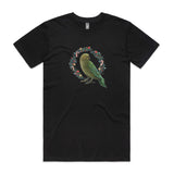 Christmas Eve Party - Kea Bird & Pohutukawa Wreath tee - Christmas t shirts collection 2024