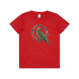 Christmas Eve Party - Kea Bird & Pohutukawa Wreath tee - Christmas t shirts collection 2024