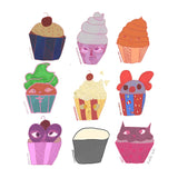 Crazy Cupcake tea towel - doodlewear