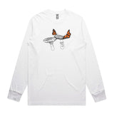 Mushrooms and Monarchs long sleeve tee