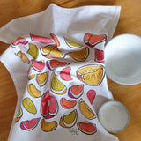 Pop Art Citrus tea towel