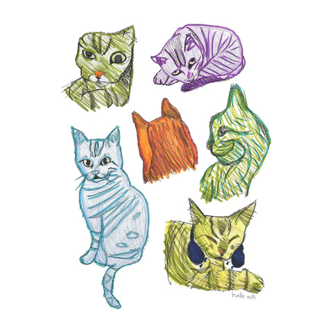 6 Catty Cats tee - art for a cause