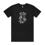 Kea Bird And Ruru Owl Botanical tee - doodlewear