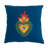 Folk Art Heart Cushion Cover - doodlewear