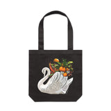 crown lynn vase Mandarin Backyard Bliss Coal Tote Bag