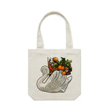 crown lynn vase Mandarin Backyard Bliss Cream Tote Bag