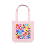 Rainbow Garden artwork tote bag