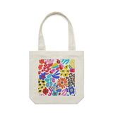 Rainbow Garden artwork tote bag