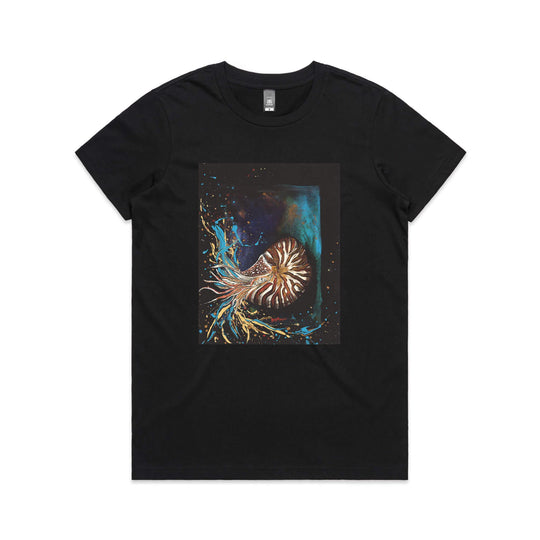 Colourful Nautilus tee - doodlewear