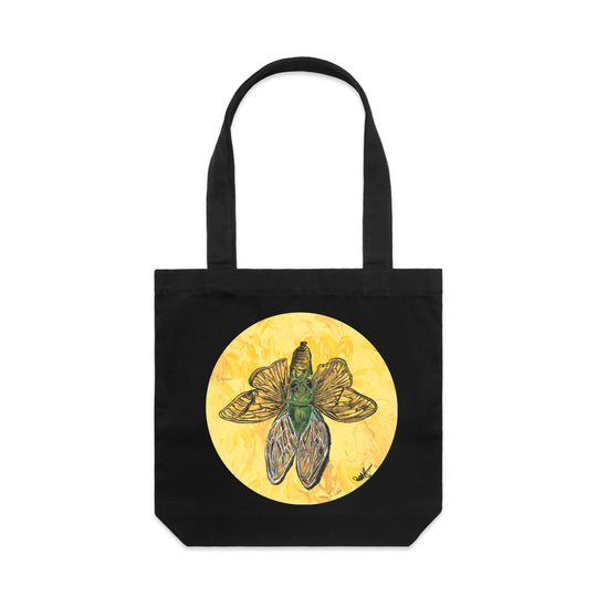 Cicada Dreams artwork tote bag - doodlewear