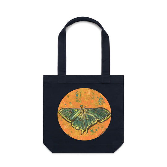 Luna Moth artwork tote bag - doodlewear