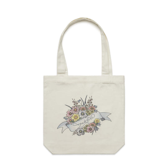 Roam Free artwork tote bag - doodlewear