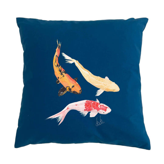 Koi Pond Cushion Cover - doodlewear