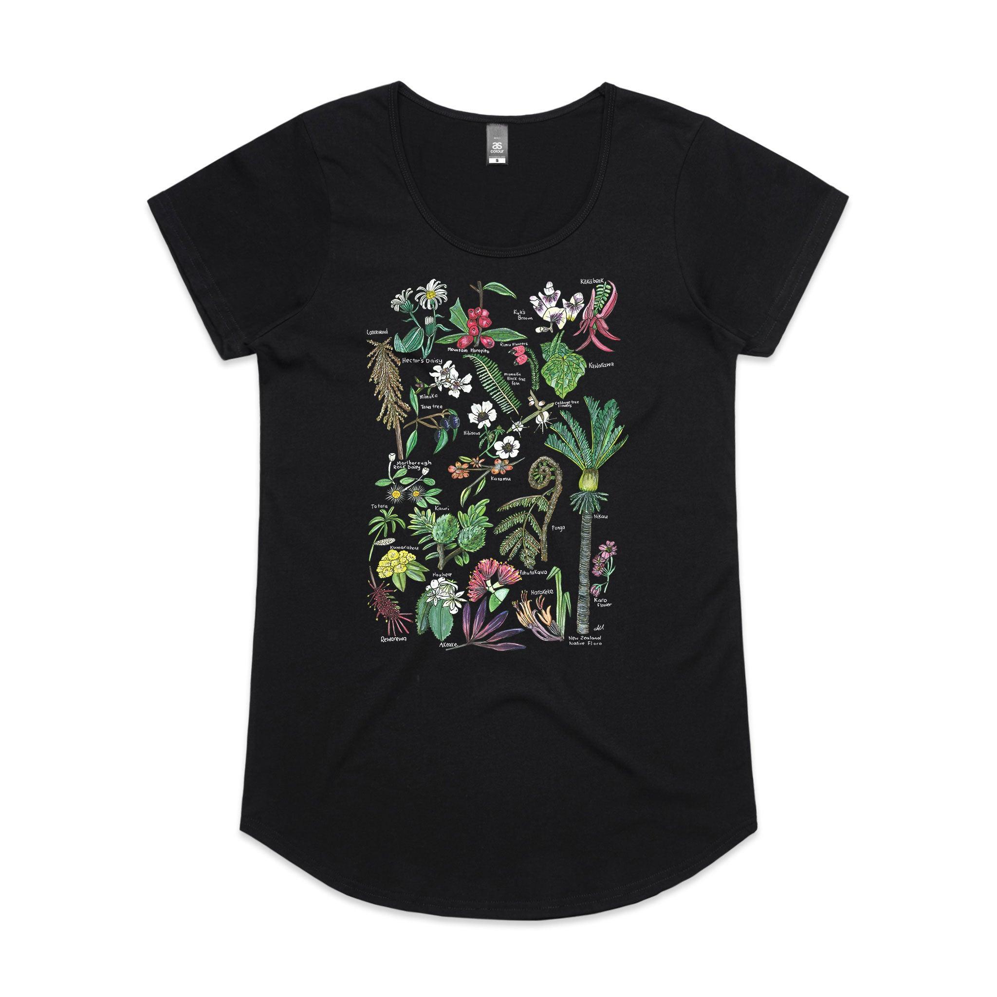 NZ Native Flora tee - doodlewear