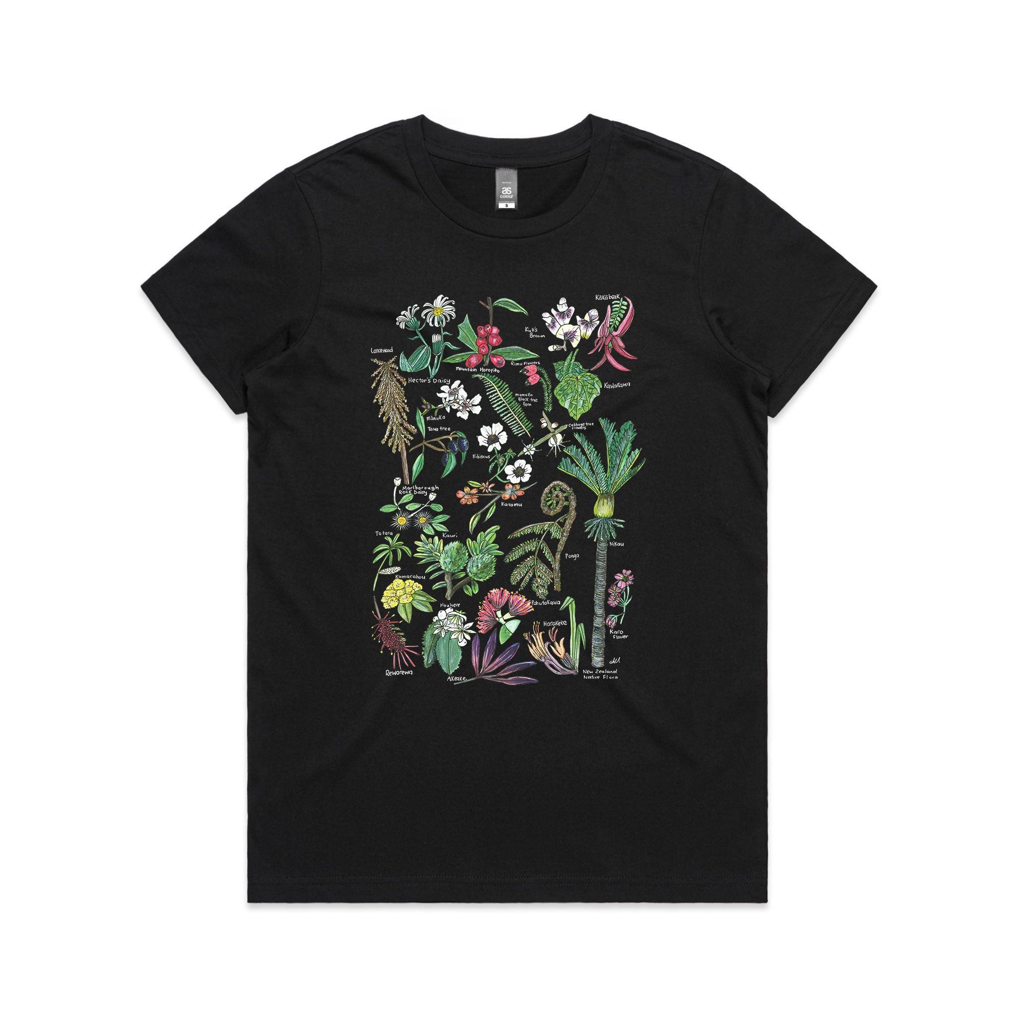 NZ Native Flora tee - doodlewear