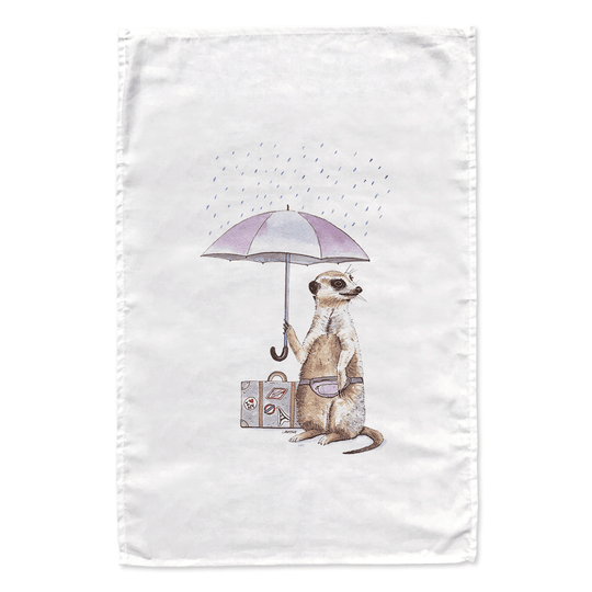 Lil’ Meerkat tea towel - doodlewear