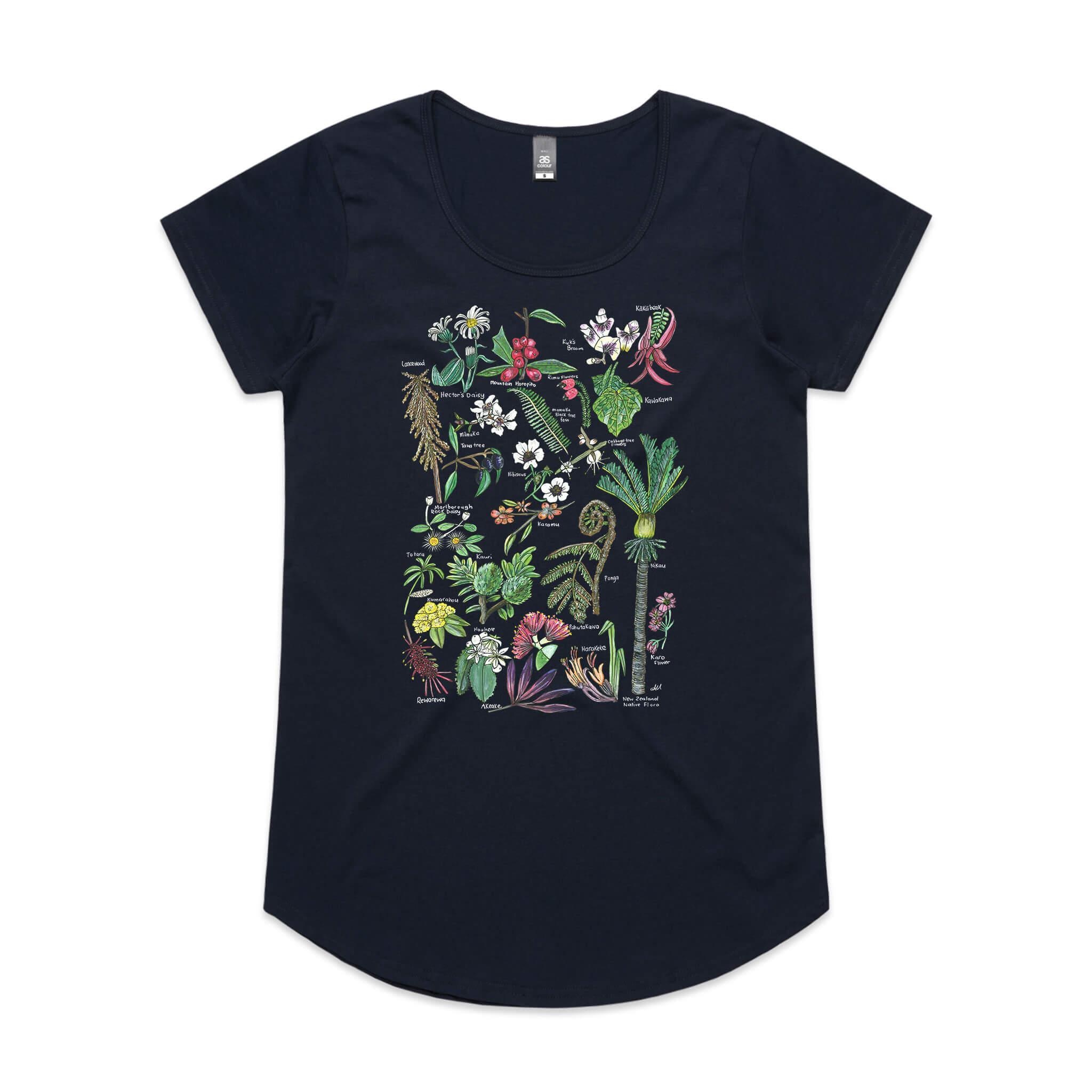 NZ Native Flora tee - doodlewear