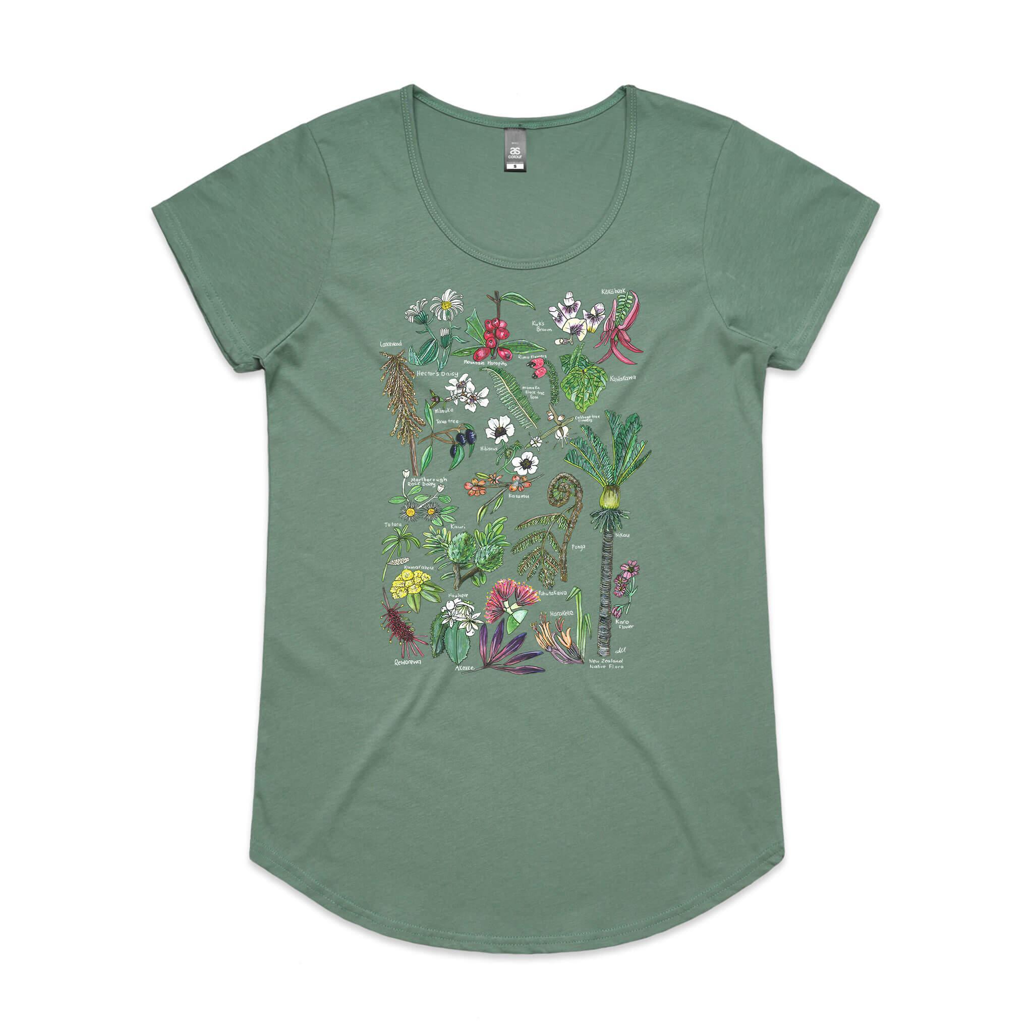 NZ Native Flora tee - doodlewear