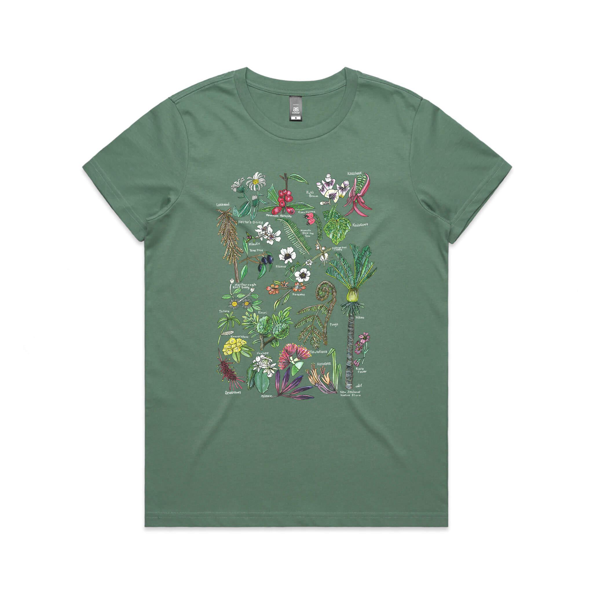 NZ Native Flora tee - doodlewear