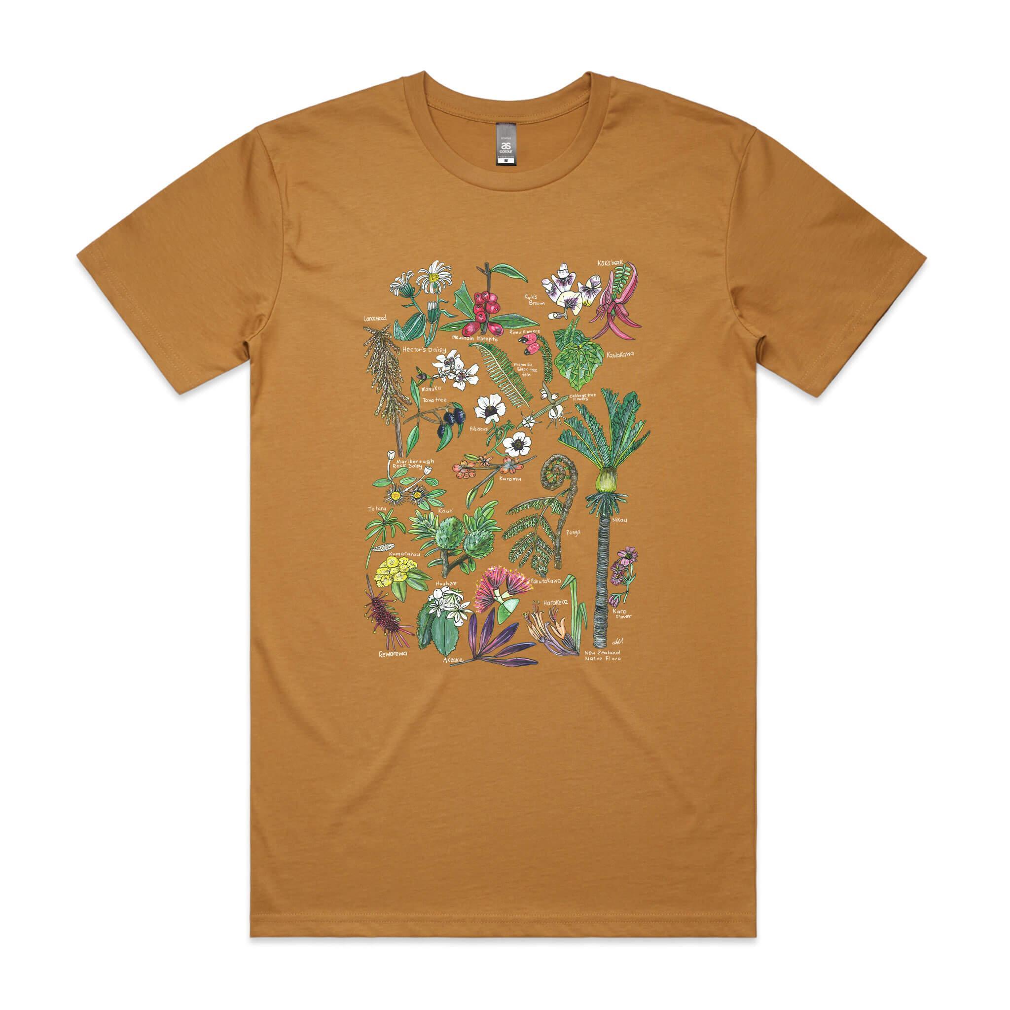 NZ Native Flora tee - doodlewear