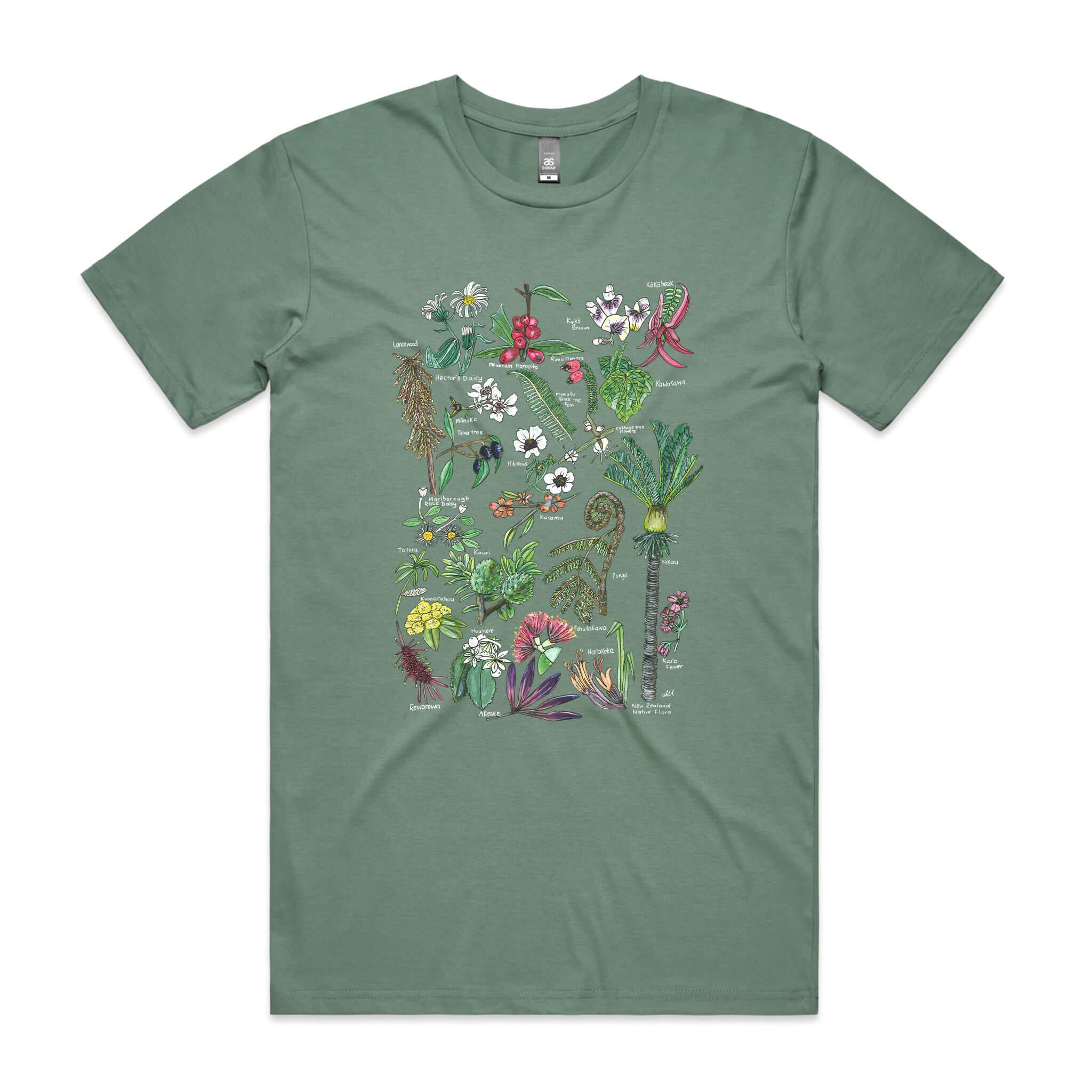 NZ Native Flora tee - doodlewear