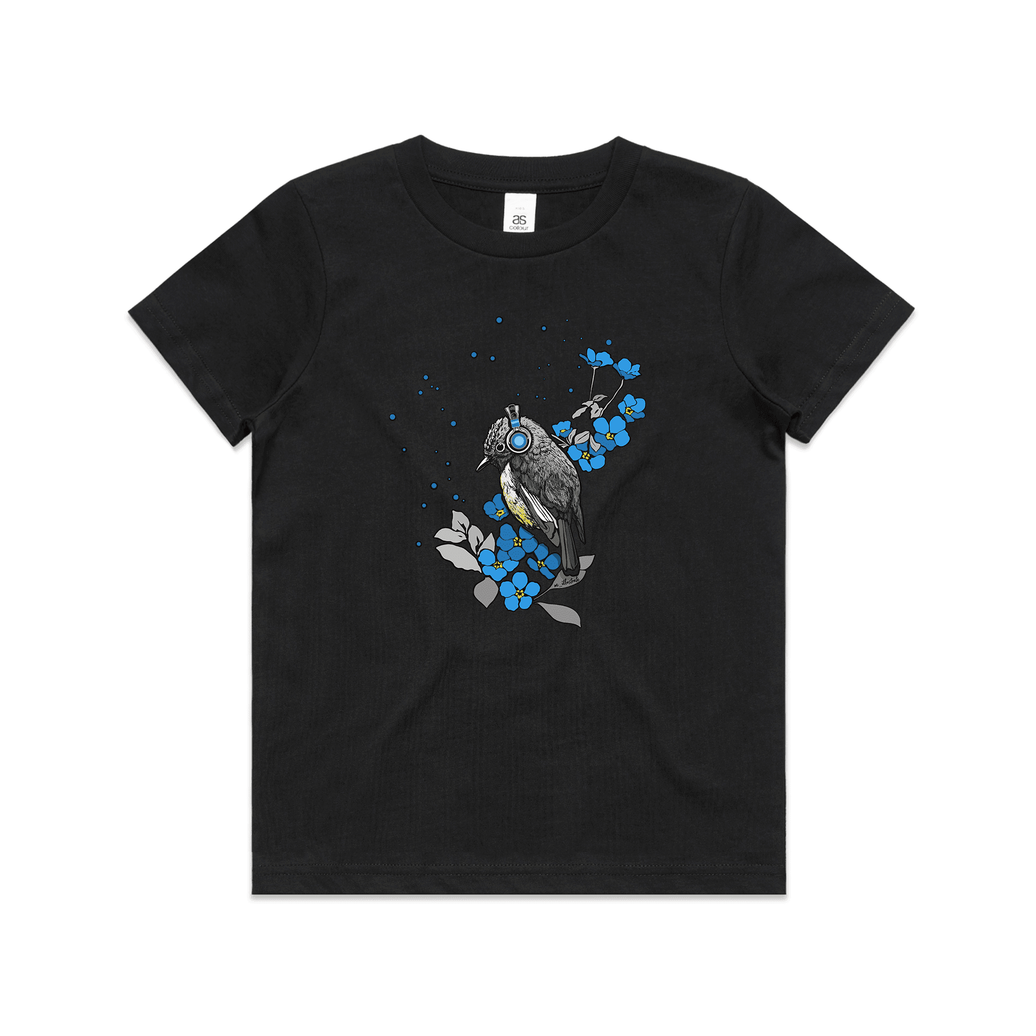 Forget-Me-Not tee - art for a cause - doodlewear